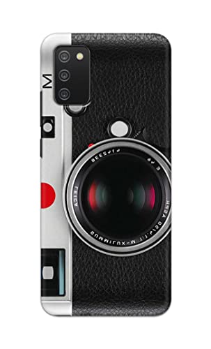Image of Printed Hard Back Cover Case for Samsung Galaxy M02s | Samsung A02s | Samsung F02s | Samsung A03s Back Cover (Vintage Camera) -1302