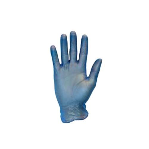 Safety Zone GVP9LG1CBL Glove, Blue, Premium, Powder Free, Vinyl, L