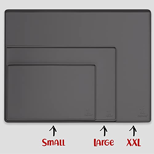DogBuddy Dog Food Mat, Waterproof Dog Bowl Mat, Silicone Dog Mat for Food and Water, Pet Food Mat with Edges, Dog Food… - Image 2