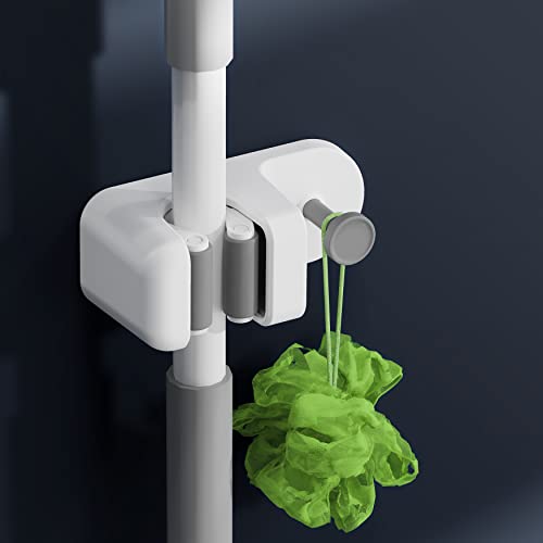 CORNERIA Besen Mop Halter Tidy Organizer, an der Wand befestigter Organizer für Pinsel Mop und Besen Werkzeug Lagerung für Fit...