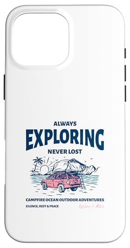 Always Exploring Campfire Ocean Outdoor (�r�[�`���C�t�O���t�B�b�N) �X�}�z�P�[�X iPhone 16 Pro Max �p