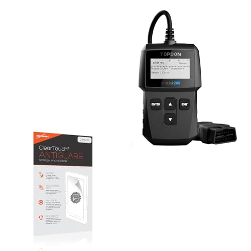 BoxWave Screen Protector Compatible with Topdon Artilink 200 - ClearTouch Anti-Glare (2-Pack), Anti-Fingerprint Matte Film Skin