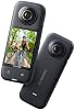 Insta360 X3: cámara de acción 360 con video 5.7K 360 Active HDR, cámara de lente única 4K, impermeable, estabilización FlowState, pantalla táctil de 2.29", edición con IA, para motocicleta, deportes de invierno y vlogs 2