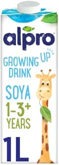 Alpro Soya Growing Up Drink - Plant-Based Long Life Dairy Free & Lactose Free Milk Alternative - 1L (Pack of 8)