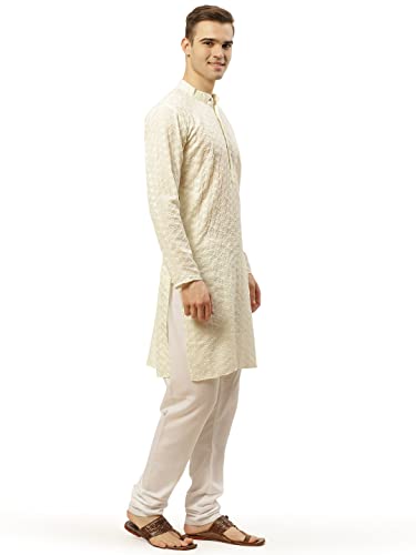 Image of Jompers Men's Embroidered Straight Kurta Pyjama Set.