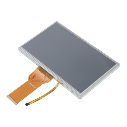 LCD Screen and Resistive Touch Panel Glass for Korg PA600 PA900, AT070TN90 Display Replacement Unit, Black ABS Frame, Quick Installation Keyboard Part