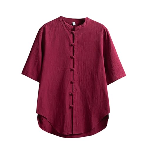 Chemise style chinois homme à manches courtes pour un look d'été décontracté et chic