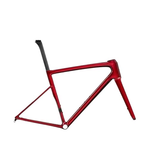 T1100 �J�[�{���t�@�C�o�[���]�ԃt���[�� ���y�� �h���݌v �f�B�X�N�u���[�L(Red,44cm)