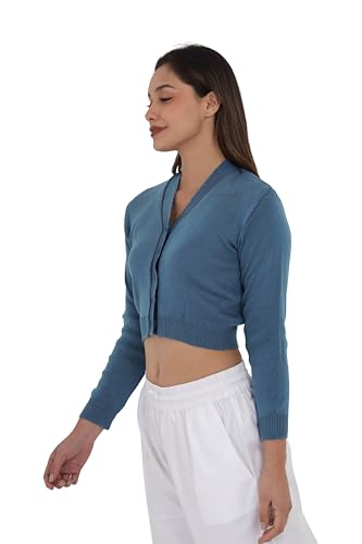 Image of Women Winter Wear V-Neck Full Sleeves Regular Fit Woollen Blouse