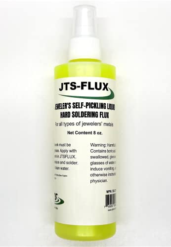JTS-Flux Self Pickling Sprayer Flux for Jewelry Precious Metals Gold Silver and Hard Soldering 8oz USA