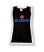 Produktbild Weste Vest Tank Suzuki Logo Clipart Women CAR Logo Auto Tee TOP White Black (L, Black)