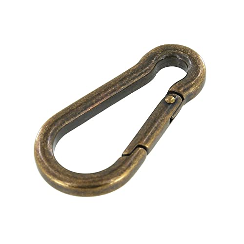 Buckleguy.com B9757 Antique Brass, Carabiner, Solid Brass-Ll #TOP1
