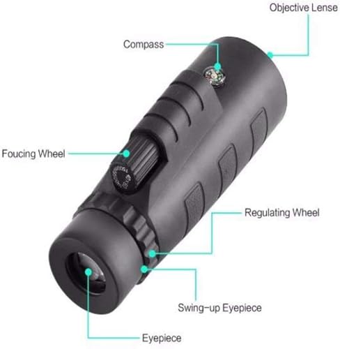 Image of Drumstone 10 𝒀𝒆𝒂𝒓𝒔 𝑾𝒂𝒓𝒓𝒂𝒏𝒕𝒚 40x60 HD Monocular Telescope with Phone Holder & Tripod | Pure Optical Glass, Long-Distance Zoom Lens for Outdoor Travel, Birdwatching, Wildlife.