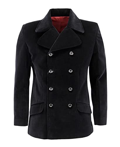 Men's Double Breasted Jacket Classic Wear Coat Black Velvet Jacket Dinner Party Wear Blazer