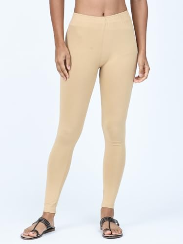 Image of Robinbosky Premium Stretchable Cotton Ankle Legging for Women | Suitable for Formal wear & Casual wear | High-End Elastic Makes The Leggings Squat Proof and Durable for Travel, Yoga, & Workout.