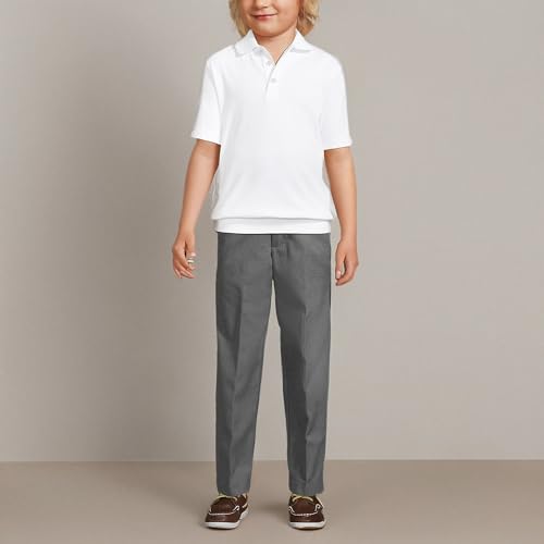 Lands' End School Uniform Big Kids Short Sleeve Banded Bottom Polo Shirt4