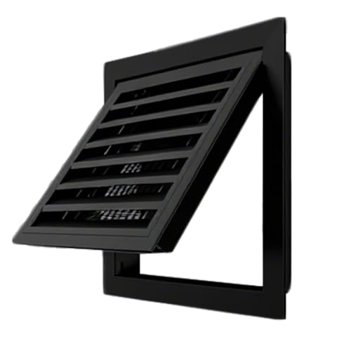 Moustiquaire pour évents de gaz avec panneau d'accès alu noir