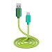 Produktbild Lade- und Datenkabel mit USB-Anschlüssen 2.0 und Lightning, Länge 1 m, für Apple iPhone, iPad, Grün
