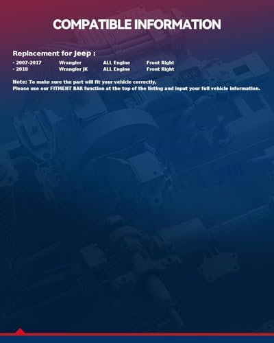 Image of KAX Front Right Power Window Regulator w /Motor for Jeep Wrangler 2007-2017 | for Jeep Wrangler JK 2018 Front Right Passenger Side 748-913 Power Window Lifter Replaces 68014948AA,68014952AA(2-Pin)