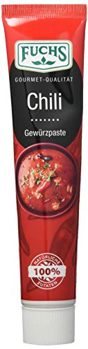 Fuchs Gewürze – Chili Gewürzpaste, vollmundig pikantes Aroma, Paste zum Würzen von scharfen Soßen, Fleisch-Gerichten oder Suppen jeglicher Länder-Küchen, 65 g