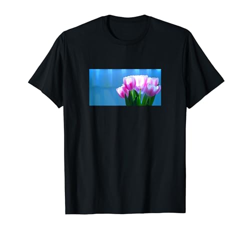 Photo de [Tulipe] photo impression mignon simple photo fleur printemps chic adulte T-Shirt
