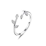 ♥SÓLIDA ANILLO DE PLATA DE LEY 925♥ Plata de ley 925 y circonitas cúbicas pequeñas 5A montadas con firmeza y muy brillante, níquel sin plomo, materiales antialérgicos, seguros y saludables. No es fácil cambiar el color después del tratamiento antioxidante y tiene una larga vida, que es la elección perfecta para el uso diario.