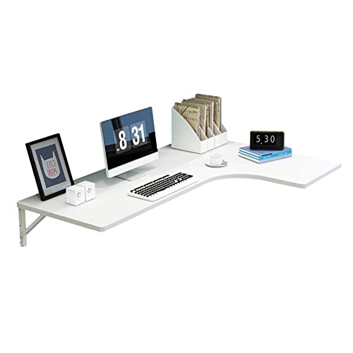 Table d'angle pliante blanche pour rompre avec le désordre