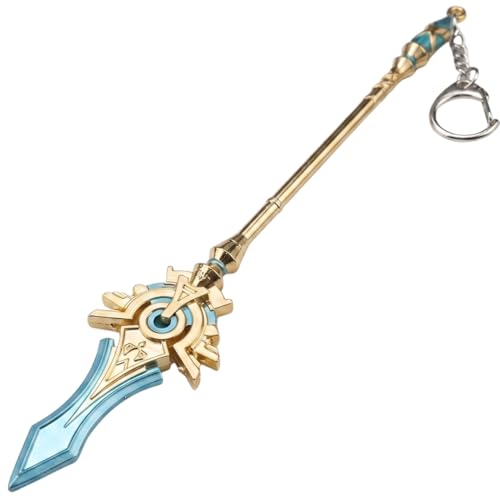 Image of THE MEN THING SKYWARD SPINE - Genshin Impact Anime Keychain | Game Xiao Cosplay Alloy Weapon Keychain for Men & Boy