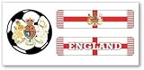 EyeBlack England Soccer Scarf Flag Under Eye Peel and Stick Sticker Strip |National Pride, World Cup | Sporting Events, Fotbal Match, Football Pitch, Soccer Match | English Flag 12 Pai