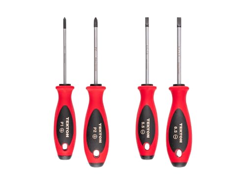 Image of TEKTON Phillips and Slotted Screwdriver Set, 4-Piece | DWZ90005