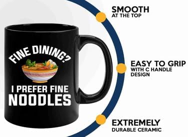Ramen Coffee Mug 11oz Black -Fine dining - Food Lovers chicken pumpkin vegan pantry spicy noodles image 5