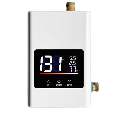 ECOTINYMACH Tankless Water Heater Electric 110V, 4000W Instant Water Heater Under Sink, Conversion Between Fahrenheit and Celsius, Remote Control