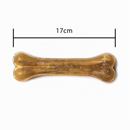 Bontoy Hundekauknochen I 10 Stück x 17cm I Naturprodukt aus Reiner Rinderhaut I proteinreich und gut für die Kaumuskulatur ihres Hundes – Ansicht 4