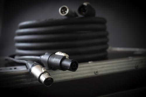 CORDIAL - ELC CPH1.5-DMX1-PWR1-T1 - DMX-Kabel XLR 3-polig + Powercon True1-1,5 m, Stecker NAC3 f/m X W TOP L + XLR NC3 XX f/m - 1,50 mm²