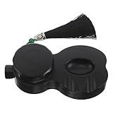 NIYANGLE Versiegelter Reibstein mit Deckel: Tragbares Tuschebecken zum Üben von Kalligrafie für Schüler – Tuscheschale und Pinselhalter für chinesische Kalligrafie