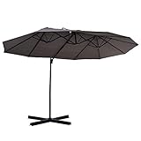 doppler sonnenschirm kurbel reparieren ✅VOLLE ABDECKUNG: Das 4,6 m langes, doppelseitiges Sonnendach versorgt Sie mit ausreichend Schatten und die 2,7 m Durchmesser Segel stehen sicher auf einer Höhe von 2,5 m