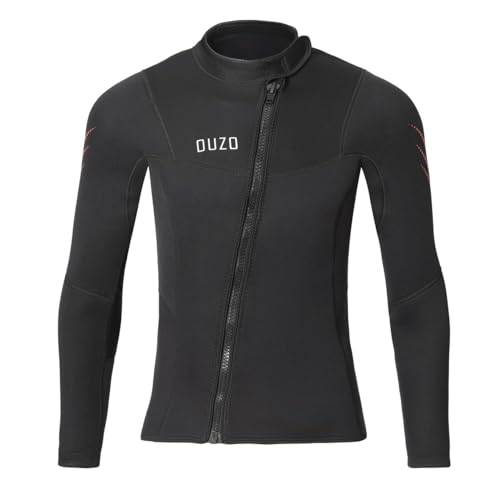 Diving Suit 3MM Men Wetsuit Neoprene Underwater Kitesurf Surfing Spearfishing Jacket Pants Clothes Wet Suit (Top, Medium, 3, Millimeters)