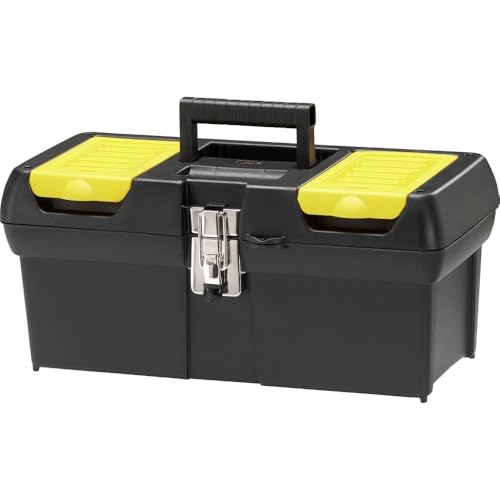 STANLEY Werkzeugkoffer leer/Werkzeugbox Werkzeugkasten - Werkzeugkiste (16 Zoll, mit herausnehmbarer...