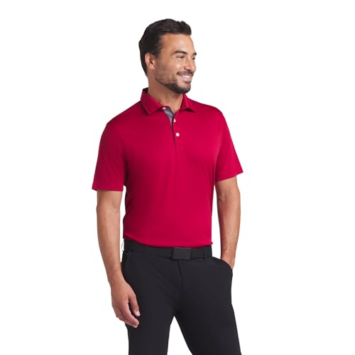 Puma Golf Homme Cramoisi Foncé 5XL : Polo Sport Grande Taille Confortable