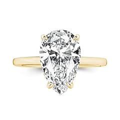 3.5ct Pear Cut Yellow Gold