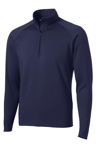SPORT-TEK Men's Tall Sport Wick Stretch 1/2 Zip Pullover