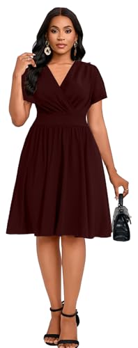 Image of DinyIn Women's 2025 Summer Short Sleeve Casual Dresses