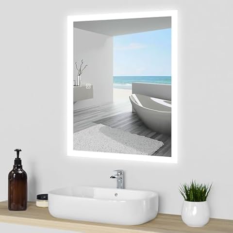 Acezanble Illuminated LED Bathroom Mirror Cover