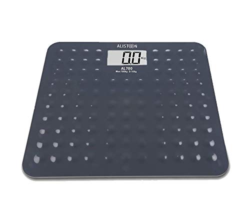 ALISTON AL 700 Fiber Body Electronic Digital Personal Bathroom Weighing Scale with Toughened ABS Non Slip Design (Grey, Capacity 180 Kg) (B07JJWBNK3) Amazon Price History, Amazon Price Tracker