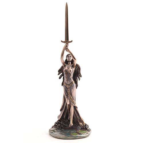 Estatua Lady of The Lake con espada Excalibur 33.7 cm miniatura 1