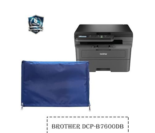 Image of Polyvinyl Chloride (PVC) Protectio Chain Printer Cover For Brother DCP - B7600 DB Automatic Duplex Laser Printer Multifunction / Blue / Washable / Dustproof / Chain Printer Cover