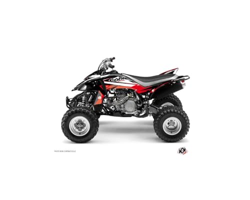 Kit déco quad Yamaha 450 YFZ noir et rouge pour modèles de 2004 à 2009