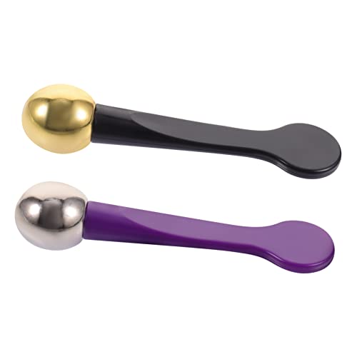 CANIGHT Daily Use Eye Cream 2pcs Professional Eye Cream Applicators Zinc Alloy Spoon Compact for Travel Home