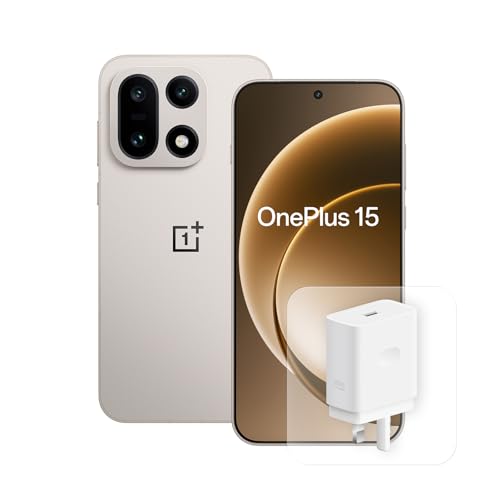 OnePlus 15 5G Smartphone, 16GB RAM 512GB Memory, Snapdragon 8 Elite Gen 5, 7300mAh Battery, 4K 120FPS Dolby Vision Video, Triple 50MP Camera, 120FPS Gaming, IP68 Water Dust Resistan, Sand Storm