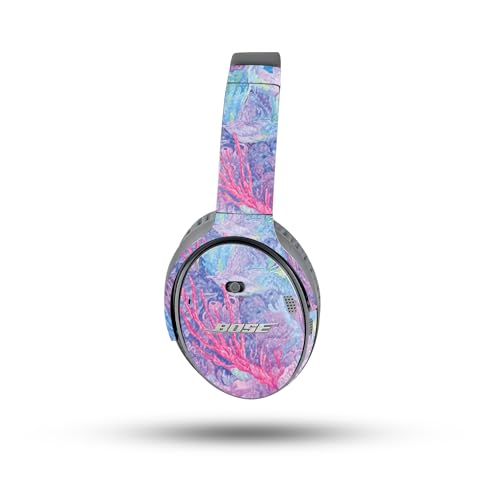 Image of MightySkins Glossy Glitter Skin Compatible with Bose QuietComfort 35 II Headphones - Dreamy Reef | Protective, Durable High-Gloss Glitter Finish | Easy to Apply